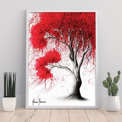 Scarlet Fall Tree - 11X14” Art Print by Ashvin Harrison