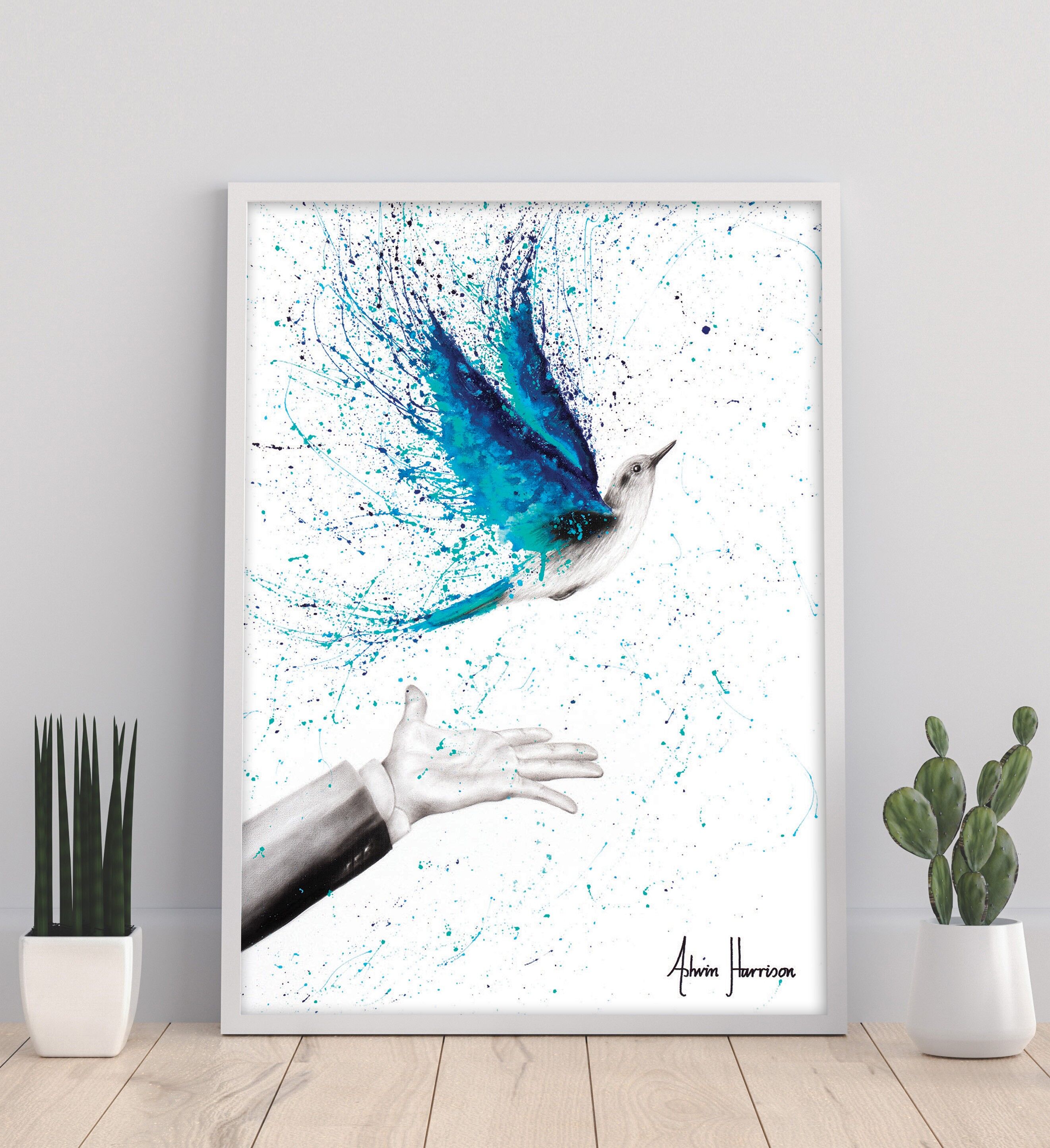 Con cura ed eccitazione 11 x 14" stampa artistica di Ashvin Harrison