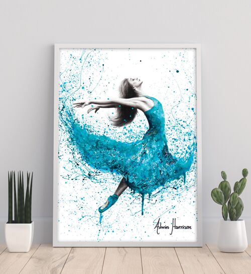 Turquoise Rain Dancer - 11X14” Art Print by Ashvin Harrison