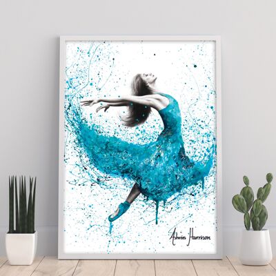 Turquoise Rain Dancer - 11X14" Art Print par Ashvin Harrison