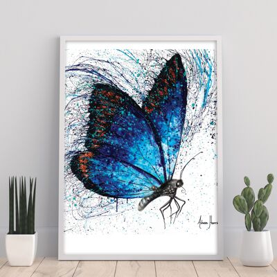 Farfalla timida solitaria - 11 x 14" stampa artistica di Ashvin Harrison