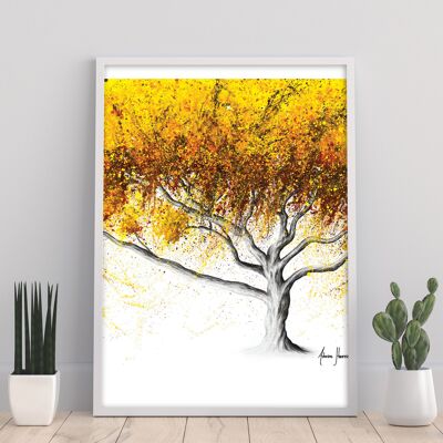 Sonnenblumen-Feuerbaum – 11 x 14 Zoll Kunstdruck von Ashvin Harrison