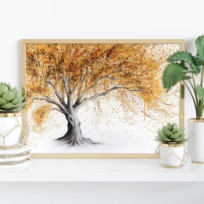 Golden Glow Tree - 11X14” Art Print by Ashvin Harrison