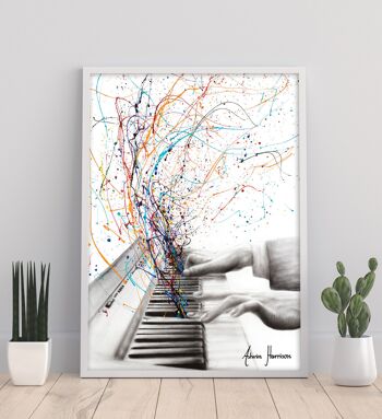 Le clavier Solo - 11 X 14" Art Print par Ashvin Harrison