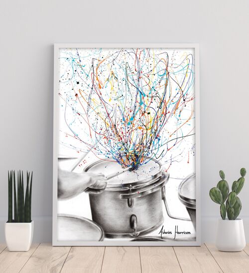 The Drum Solo - 11X14” Art Print by Ashvin Harrison
