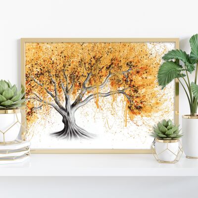 El árbol dorado - Impresión artística de 11X14" de Ashvin Harrison