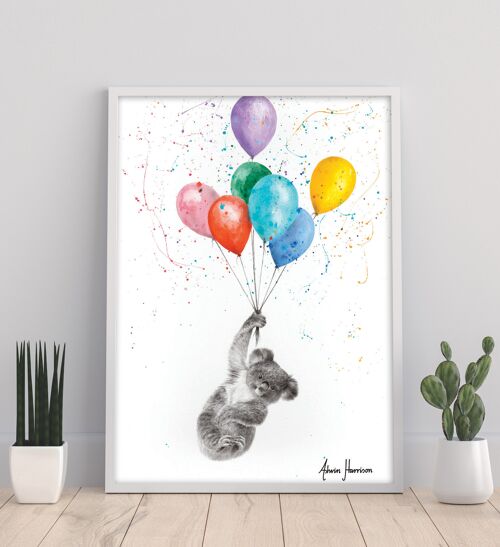 The Koala And The Balloons - 11X14” Art Print