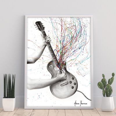 La guitarra estrella - 11X14" Lámina de Ashvin Harrison