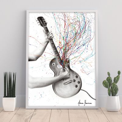 La chitarra stella - 11 x 14" stampa d'arte di Ashvin Harrison