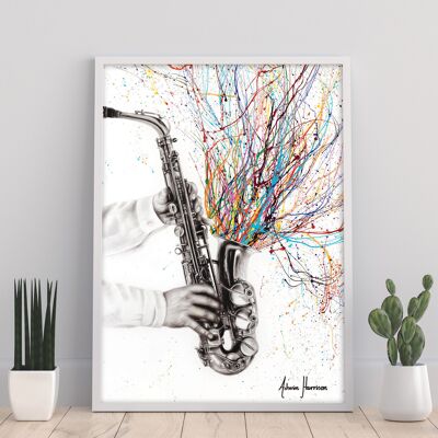 Le Saxophone Jazz - 11X14" Art Print par Ashvin Harrison