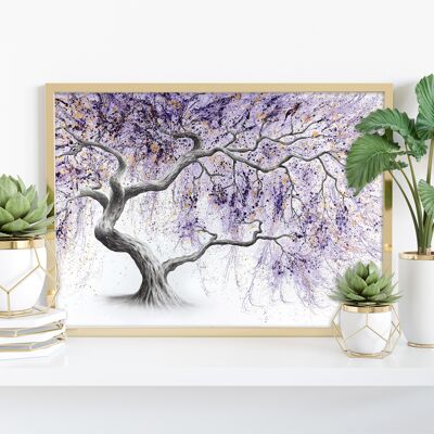 Purple Prosperity Tree - 11 x 14" stampa d'arte di Ashvin Harrison