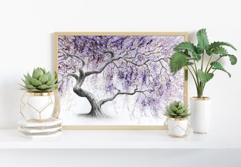 Purple Prosperity Tree - 11X14" Art Print par Ashvin Harrison