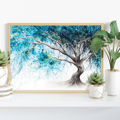 Blue Crystal Dream Tree -11X14" Kunstdruck von Ashvin Harrison