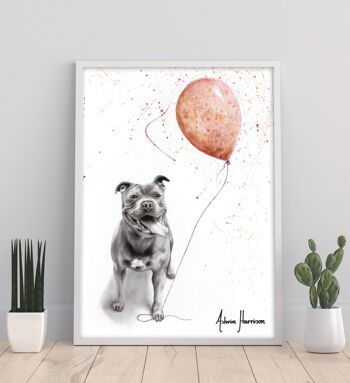 Molly et ses ballons - impression d'art 11 x 14" par Ashvin Harrison