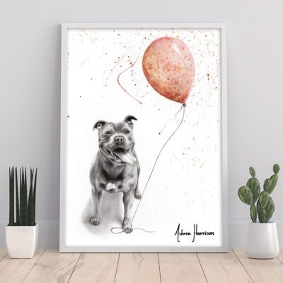 Molly And Her Balloons - 11X14” Art Print by Ashvin Harrison