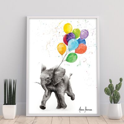 Elephant Freedom - 11X14” Art Print by Ashvin Harrison