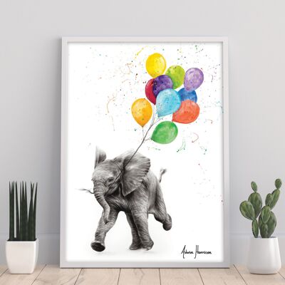 Liberté d'éléphant - 11X14" Art Print par Ashvin Harrison