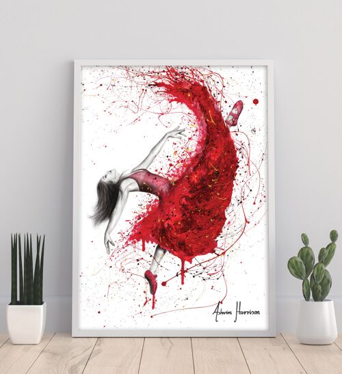 Contemporary Passion Ballerina - 11X14” Art Print