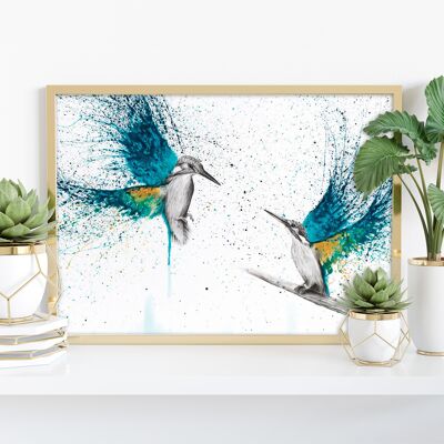 Kingfisher Memories - Impresión artística de 11X14" de Ashvin Harrison