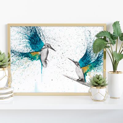 Kingfisher Memories - Impresión artística de 11X14" de Ashvin Harrison