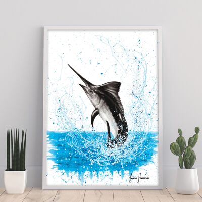 Tanzender Marlin – 11 x 14 Zoll Kunstdruck von Ashvin Harrison