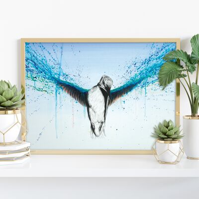 Kingfisher Rise - 11X14” Art Print by Ashvin Harrison