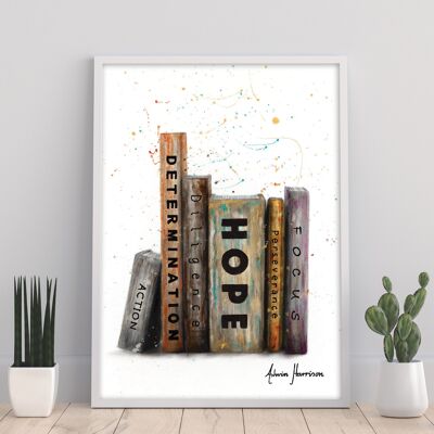 The Books Of Success - 11X14” Art Print by Ashvin Harrison