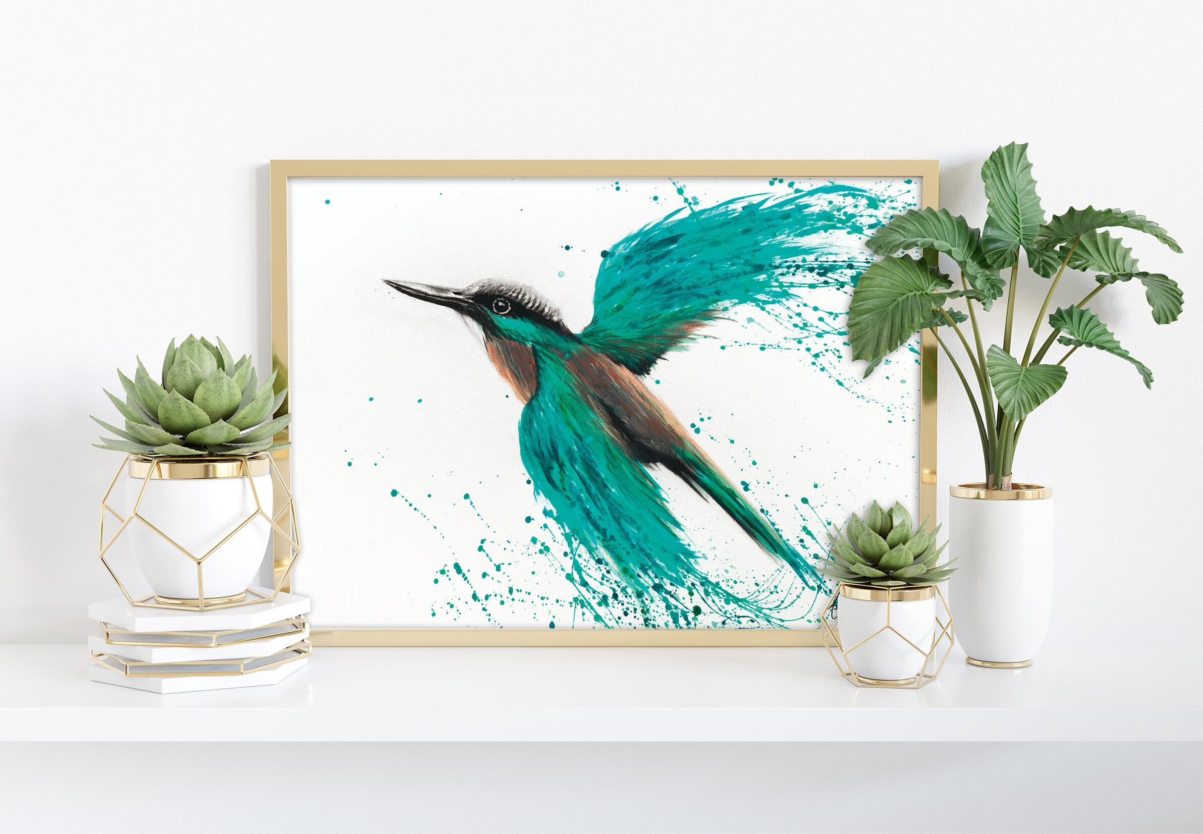 Kingfisher Tropics - 11X14” Art Print by Ashvin Harrison