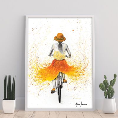 Summer Breeze Bicycle - 11 x 14" stampa artistica di Ashvin Harrison