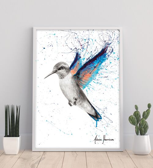 Azul Hummingbird - 11X14” Art Print by Ashvin Harrison