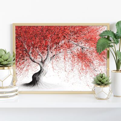 Strawberry Fall Tree - 11X14” Art Print by Ashvin Harrison