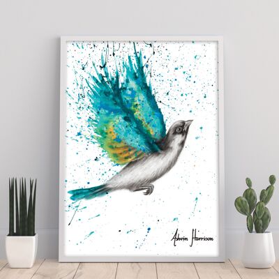 Turquoise Happiness - 11X14” Art Print by Ashvin Harrison