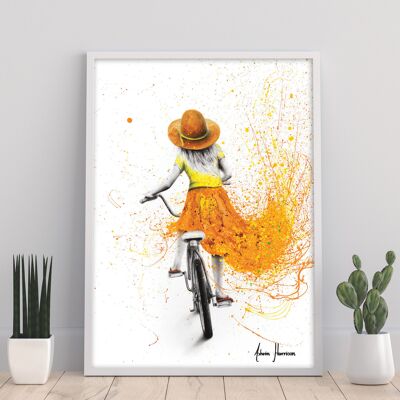 Su primera bicicleta - Impresión artística de 11X14" de Ashvin Harrison