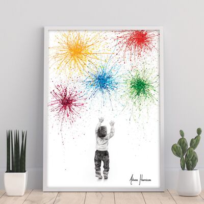 Felicità giovanile - 11 x 14" stampa d'arte di Ashvin Harrison