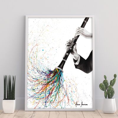 A Clarinet Tune - 11X14” Art Print by Ashvin Harrison