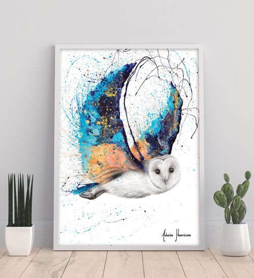 Majestic Moonlight Owl - 11X14” Art Print by Ashvin Harrison