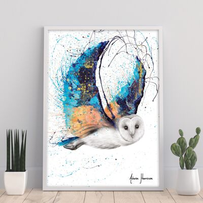 Majestic Moonlight Owl – 11X14” Kunstdruck von Ashvin Harrison