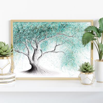 Mint Dream Tree - 11 x 14" stampa d'arte di Ashvin Harrison