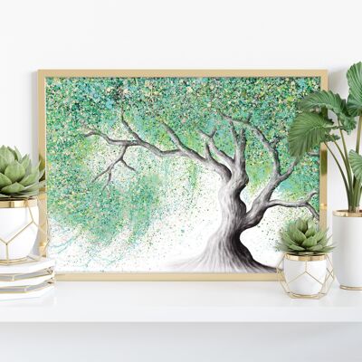 Jade Blossom Tree - 11 x 14" stampa d'arte di Ashvin Harrison