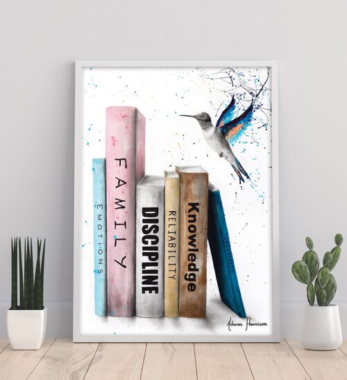 The Six Books Of Love - 11X14” Art Print by Ashvin Harrison