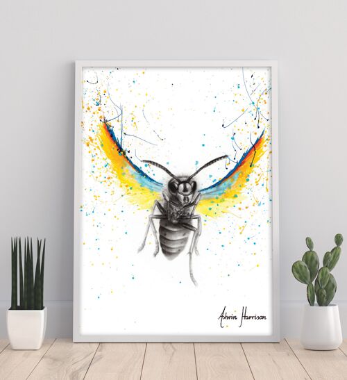Brave Busy Bee - 11X14” Art Print by Ashvin Harrison
