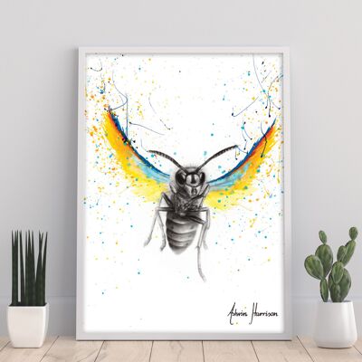 Brave Busy Bee - Impresión de arte de 11X14" por Ashvin Harrison