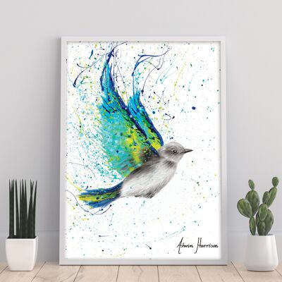 Pájaro de verano solo - 11X14" Impresión de arte por Ashvin Harrison