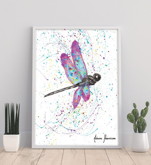 Dancing Dragonfly - 11X14” Art Print by Ashvin Harrison