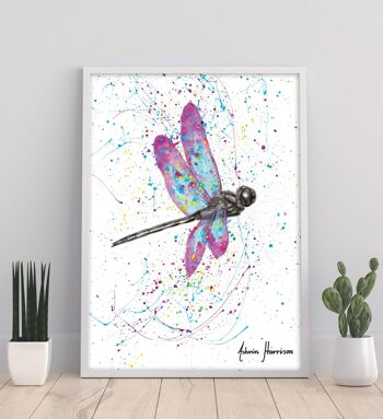 Dancing Dragonfly - 11X14" Art Print par Ashvin Harrison