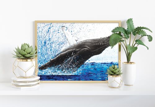 Moreton Whale Dance - 11X14” Art Print by Ashvin Harrison