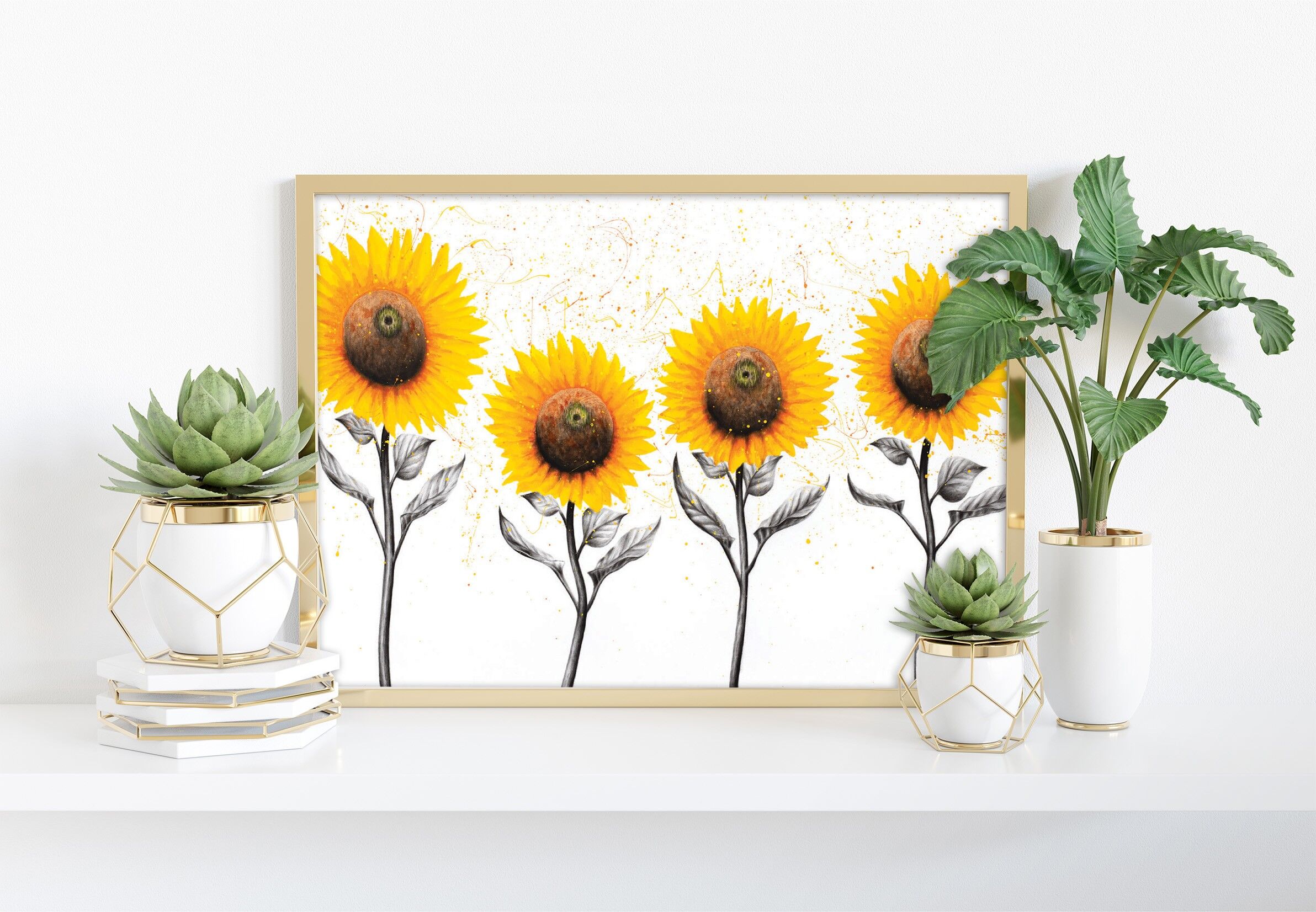 Sunflower Family - 11X14” Art Print by Ashvin Harrison