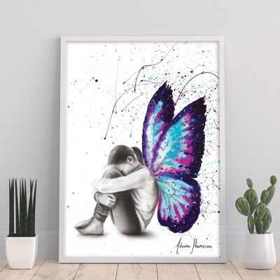 Mariposa soñando - 11X14" Impresión de arte por Ashvin Harrison