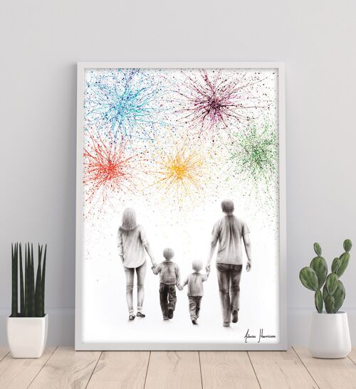 A Family Cheer - 11X14” Art Print by Ashvin Harrison