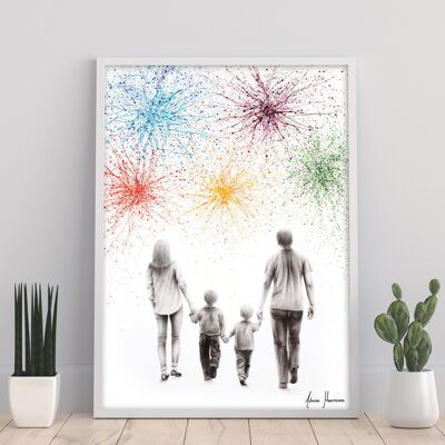 A Family Cheer - 11X14” Art Print by Ashvin Harrison